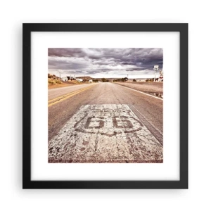 Poster în ramă neagră - Mother Road - o legendă americană - 30x30 cm