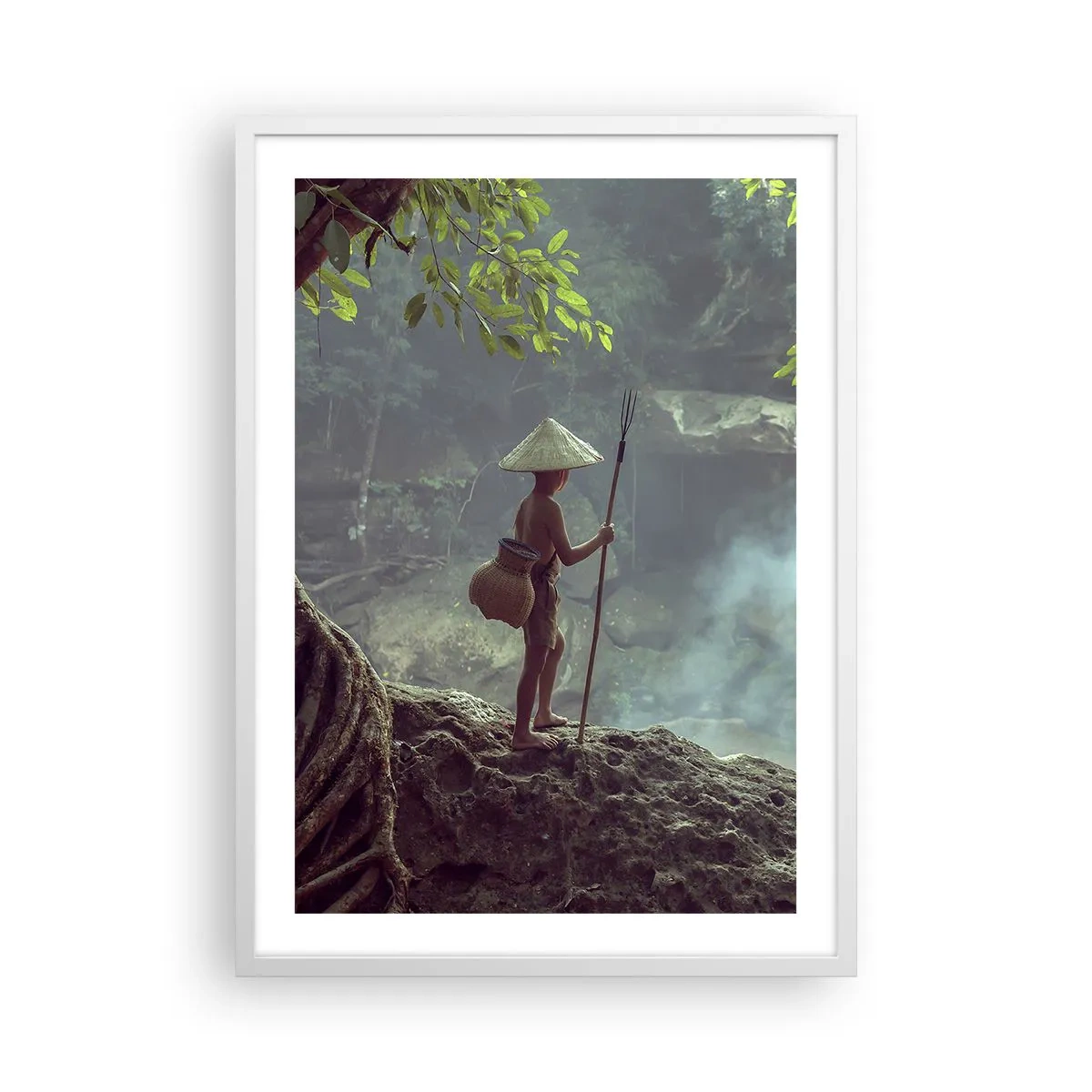 Poster în ramă albă - Prietenul naturii - 50x70 cm