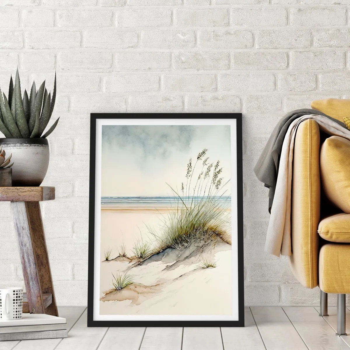 Poster în ramă neagră - Răsfățate de vânt - 61x91 cm