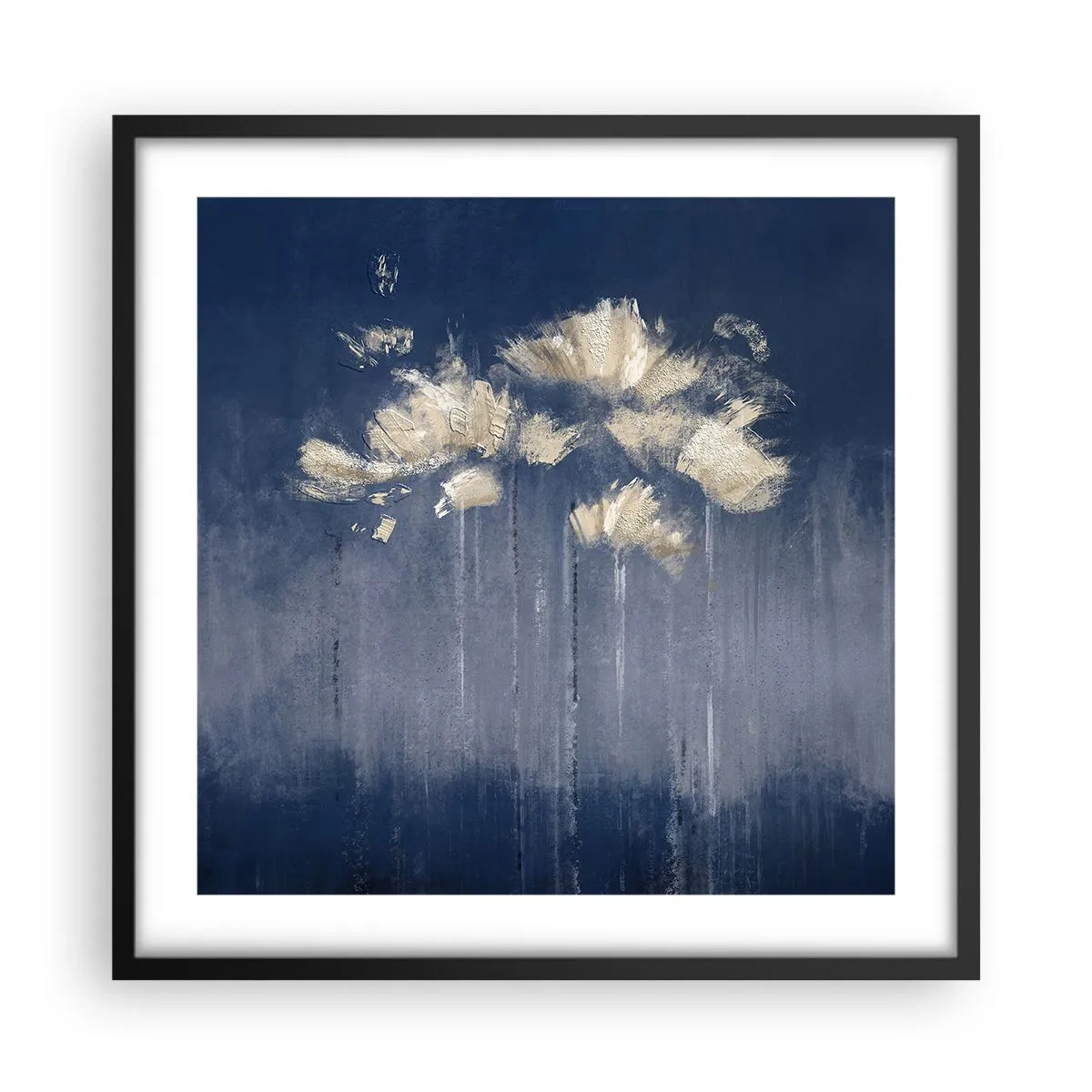 Poster în ramă neagră - Ca petalele în vânt - 50x50 cm