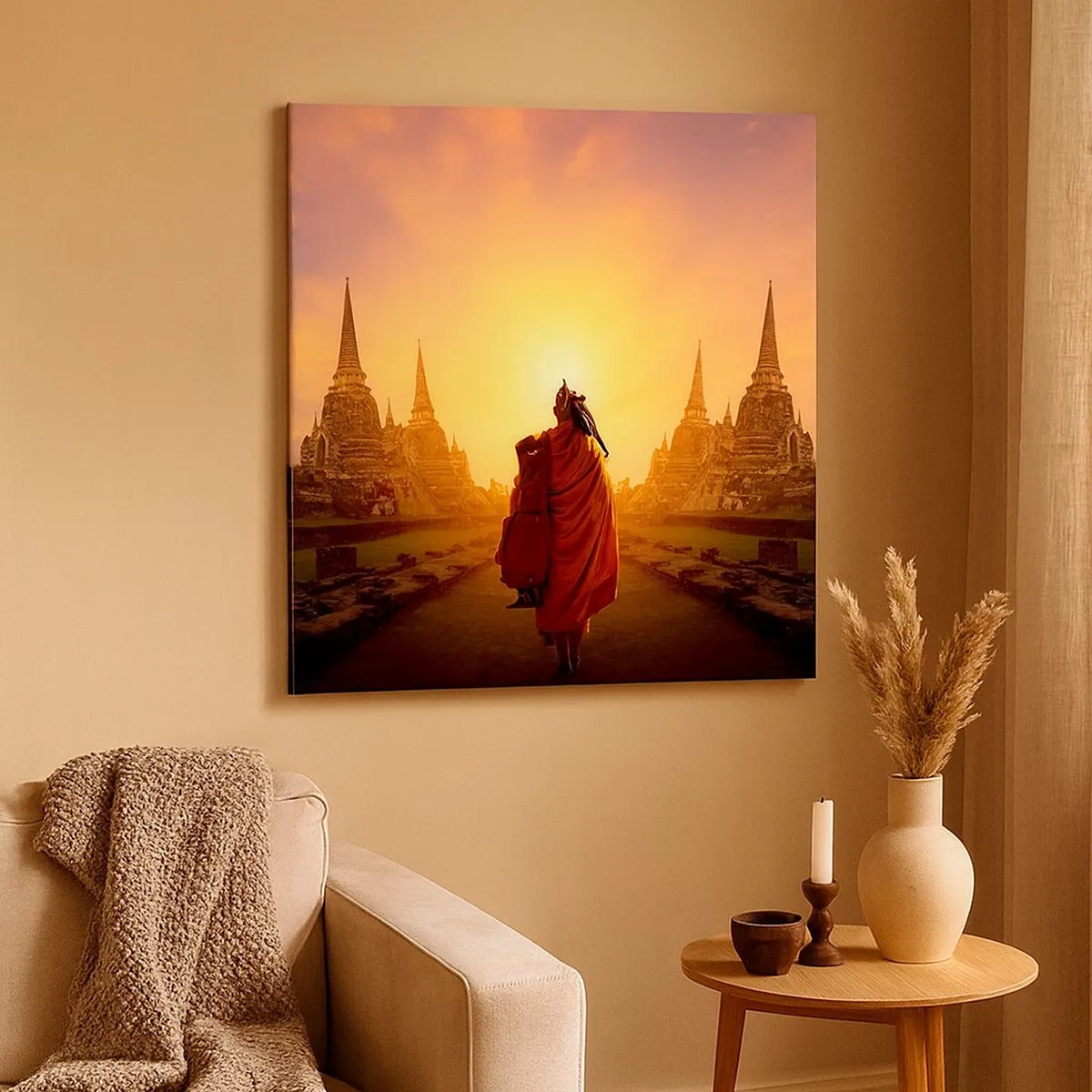 Tablou pe pânză - În pace prin eternitate - 30x30 cm