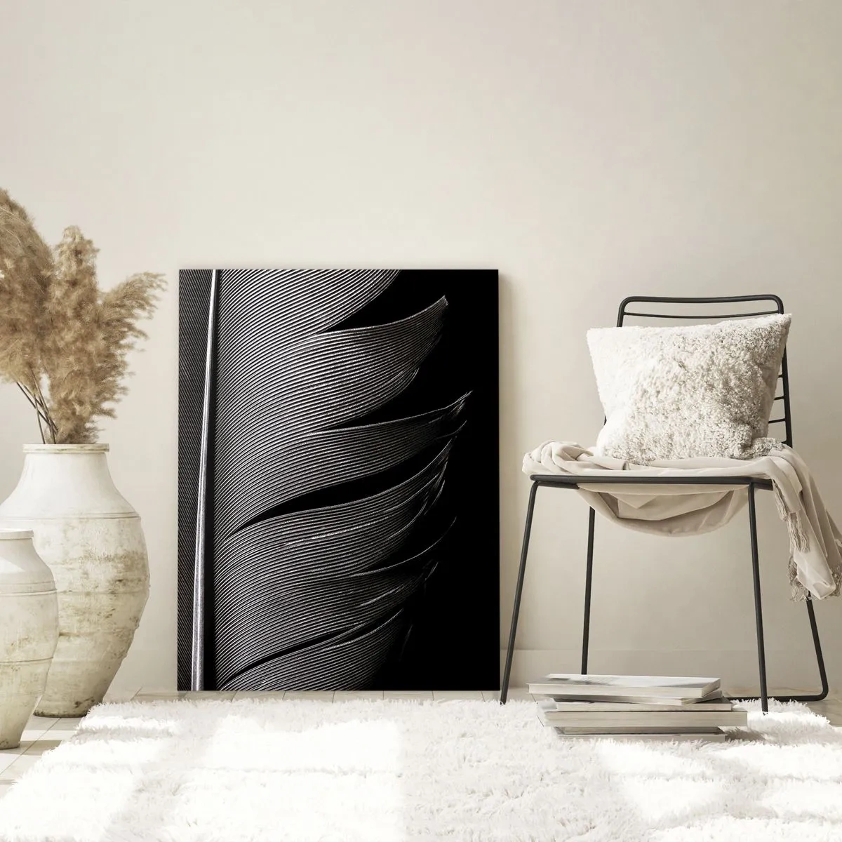 Tablou pe sticlă - Pana - o construcție minunată - 50x70 cm