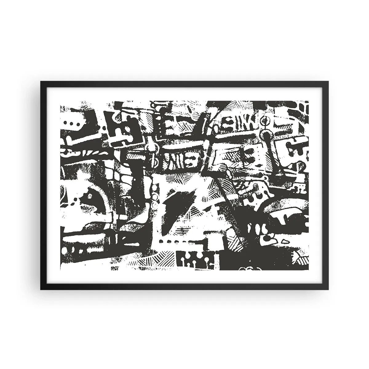 Poster în ramă neagră - Ordine sau haos? - 70x50 cm