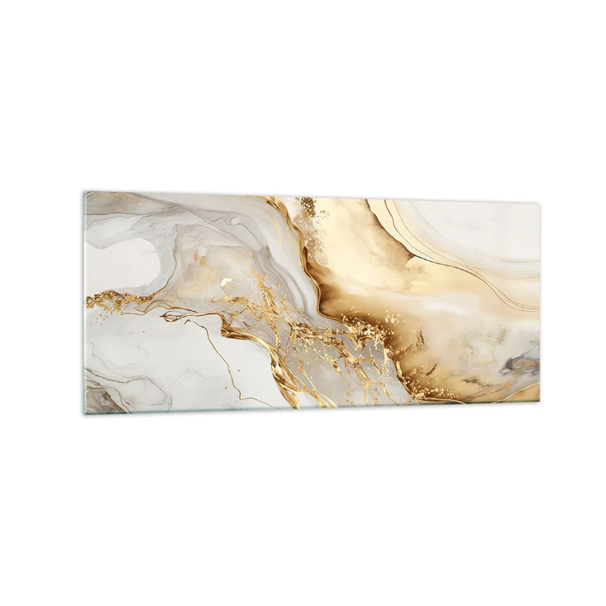 Tablou pe sticlă - Abstracție: frumusețe și bunătate - 120x50 cm