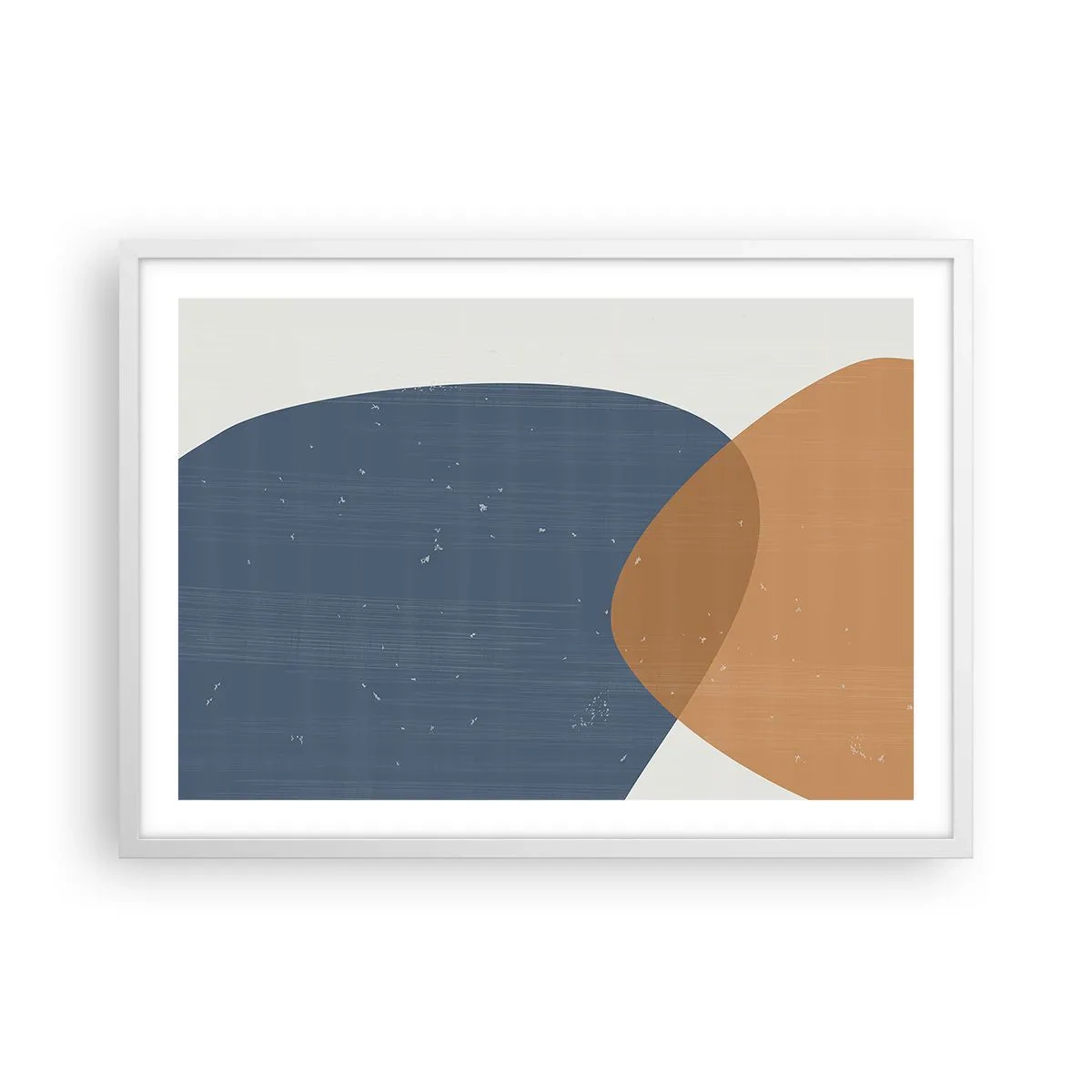 Poster în ramă albă - Ovale și influențe - 70x50 cm