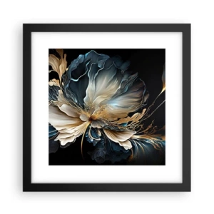 Poster în ramă neagră - Povestea unei flori de iubire - 30x30 cm