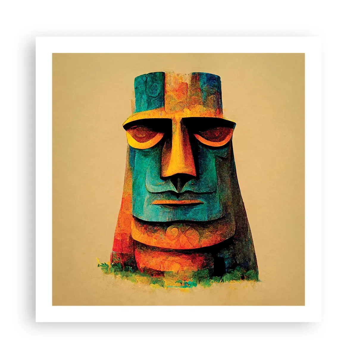 Poster - Statuie, dar simpatică - 60x60 cm