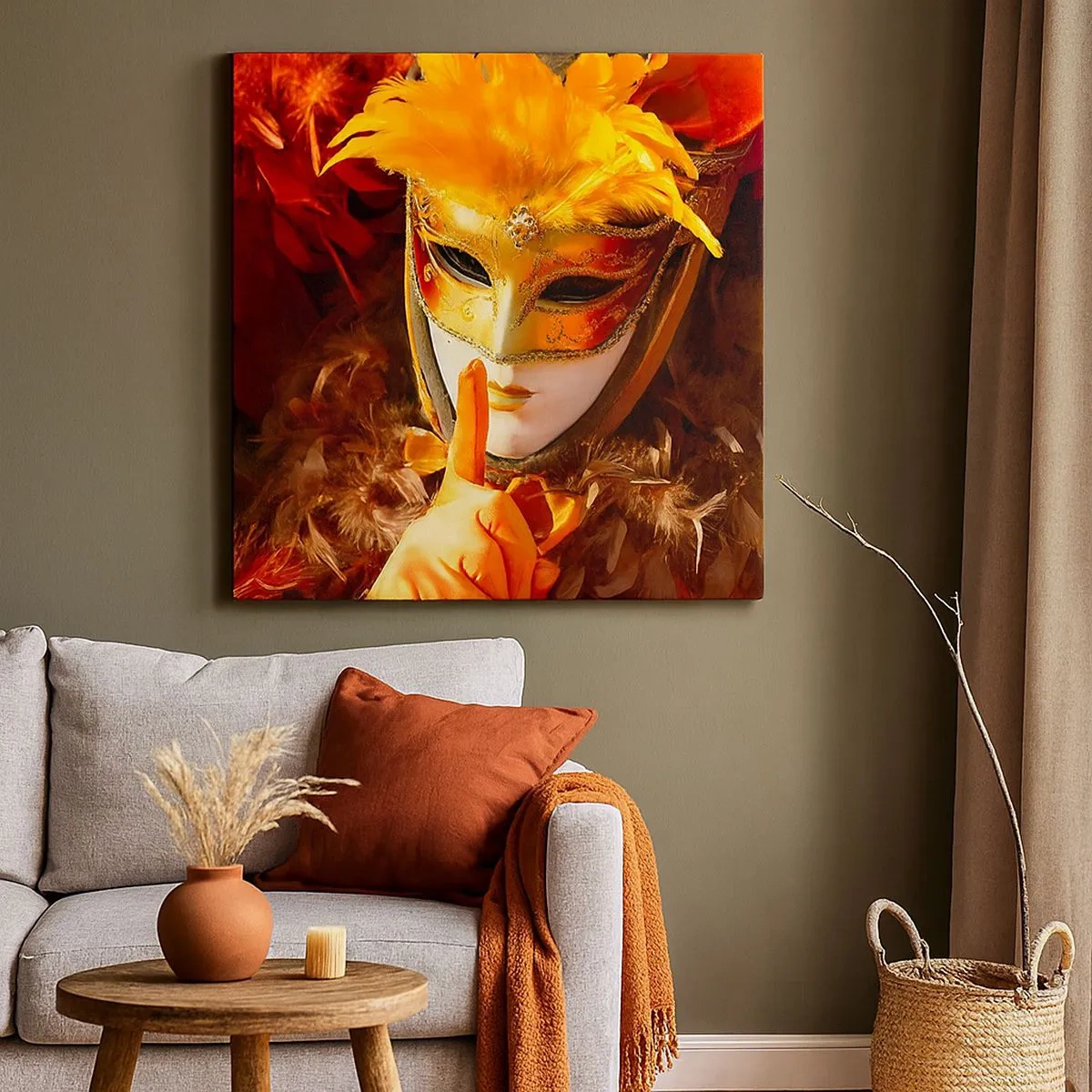 Tablou pe pânză - Misterul face parte din joc - 30x30 cm