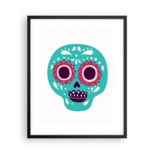 Poster în ramă neagră - Viața - distracție până la moarte - 40x50 cm