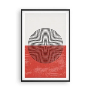 Poster în ramă neagră - Direct la subiect - 61x91 cm