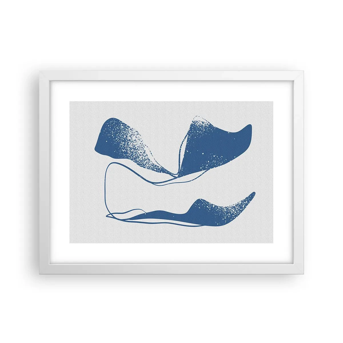 Poster în ramă albă - Abstracție înaripată - 40x30 cm