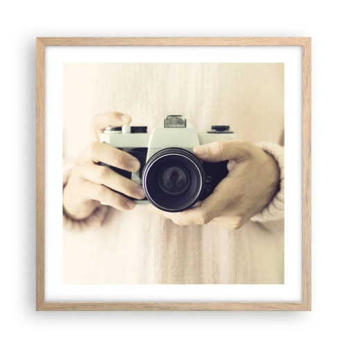 Poster în ramă de stejar deschis - Pentru a vedea mai multe... - 50x50 cm