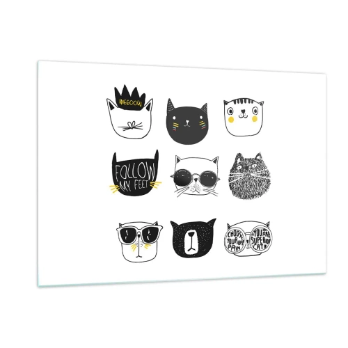 Tablou pe sticlă - Fiecare este diferit - 120x80 cm