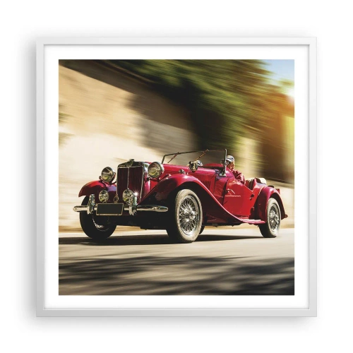 Poster în ramă albă - Mai frumoasă decât Nike din Samothrace - 60x60 cm