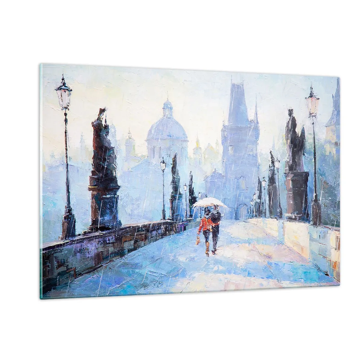 Tablou pe sticlă - Probabil că am fost vrăjiți de ploaie - 120x80 cm