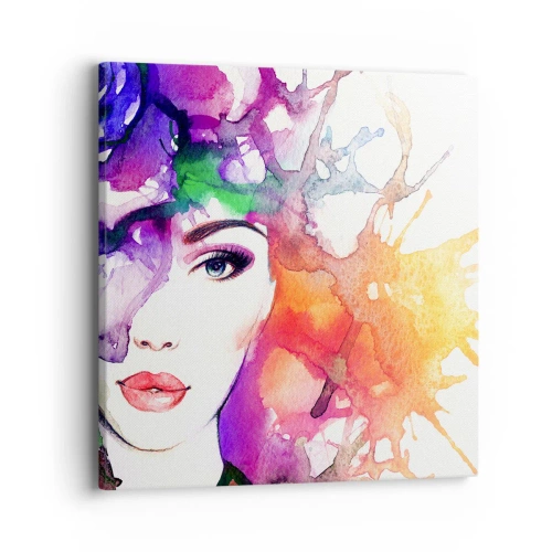 Tablou pe pânză - Cu capul în nori - 40x40 cm