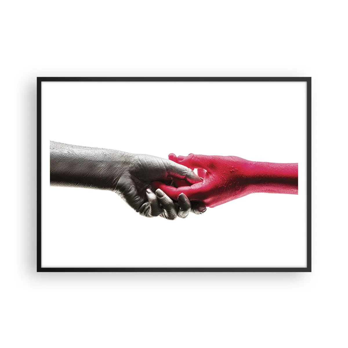 Poster în ramă neagră - Împreună, deși diferiți - 100x70 cm