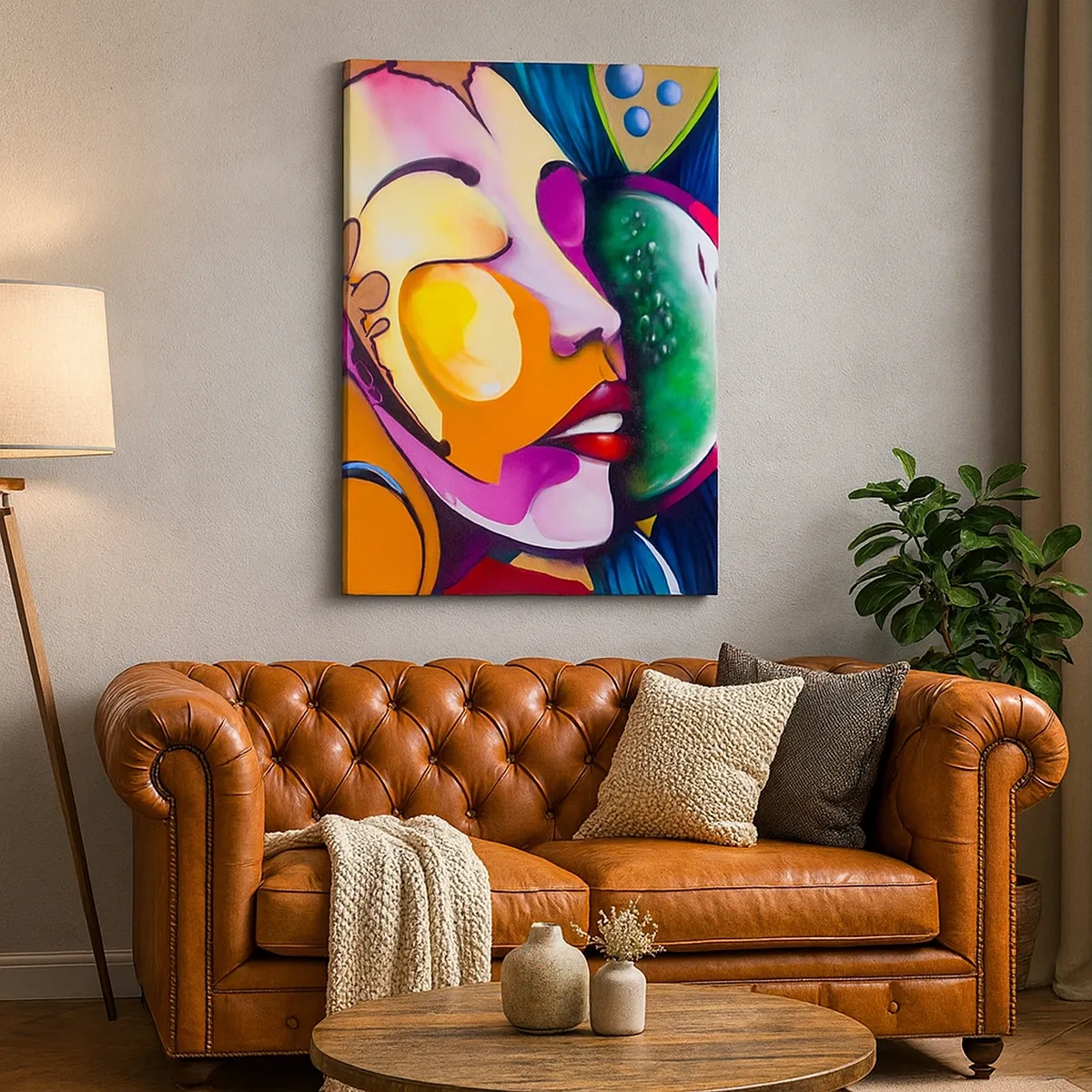 Tablou pe pânză - Atingere de culoare - 50x70 cm