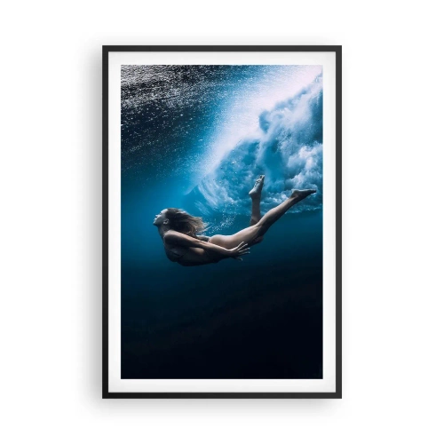 Poster în ramă neagră - Sirena modernă - 61x91 cm