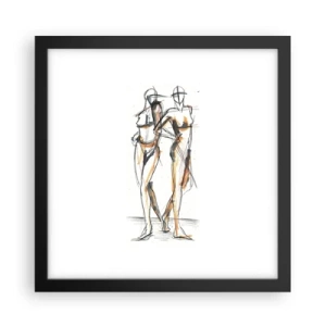 Poster în ramă neagră - Un studiu de farmec - 30x30 cm