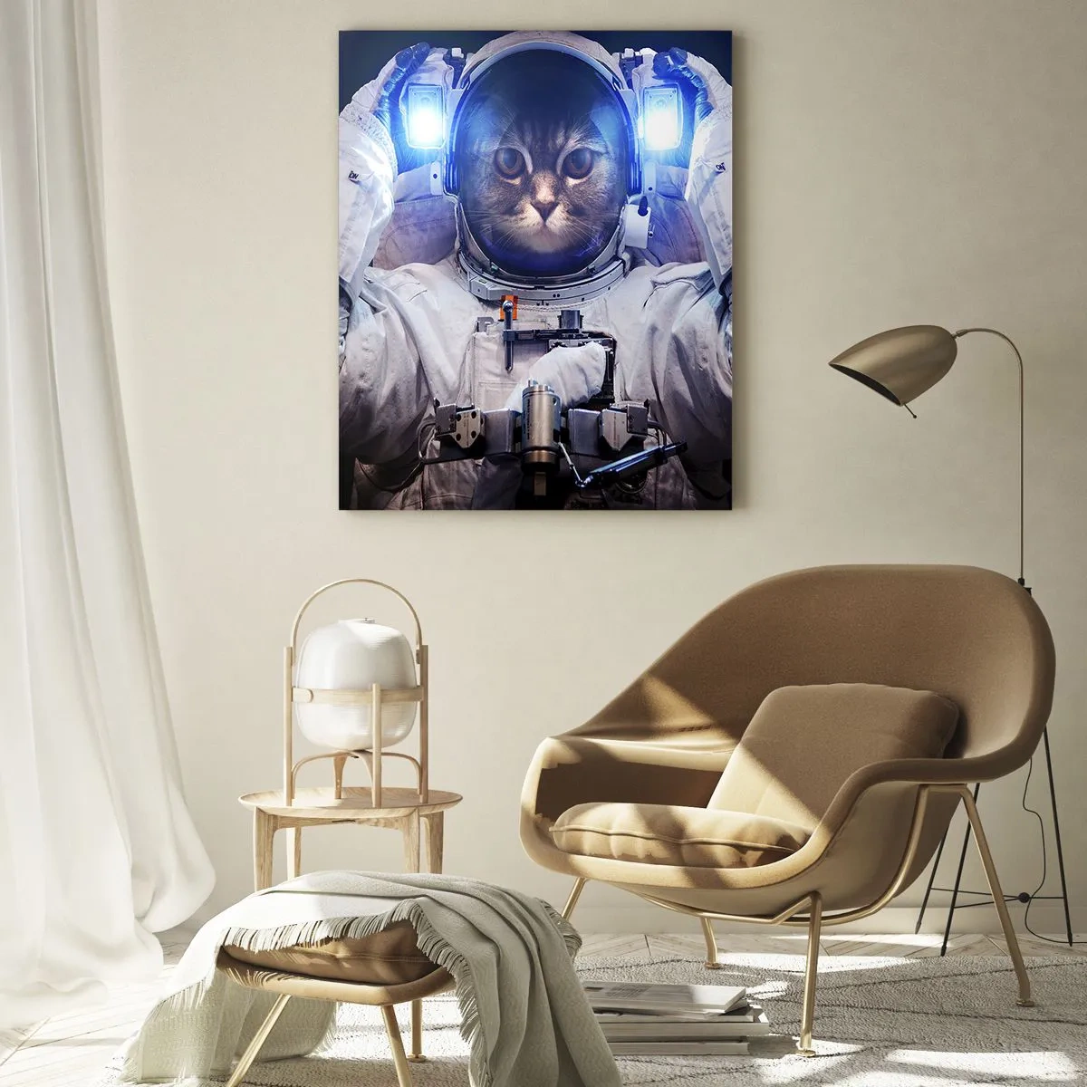 Tablou pe sticlă - Houston, aveți o problemă - 50x70 cm