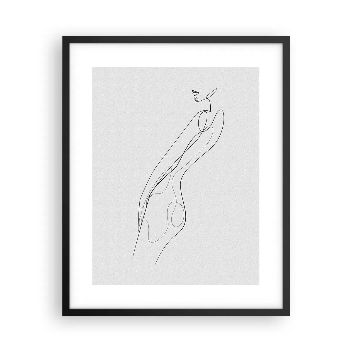 Poster în ramă neagră - Abia o promisiune - 40x50 cm