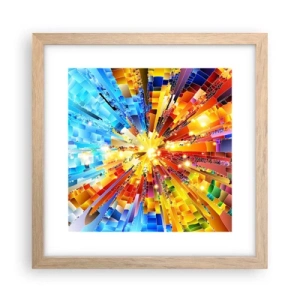 Poster în ramă de stejar deschis - In medias res - 30x30 cm