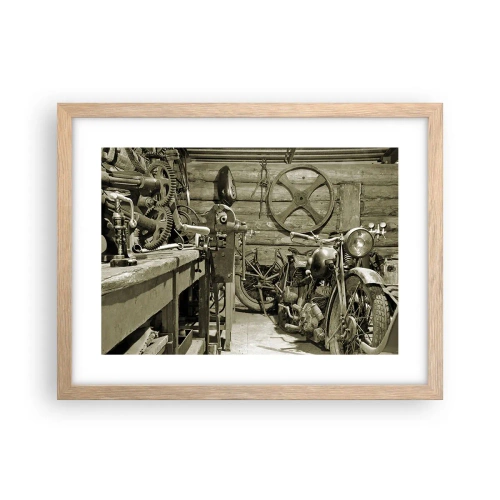 Poster în ramă de stejar deschis - În șopronul unchiului Vlad - 40x30 cm