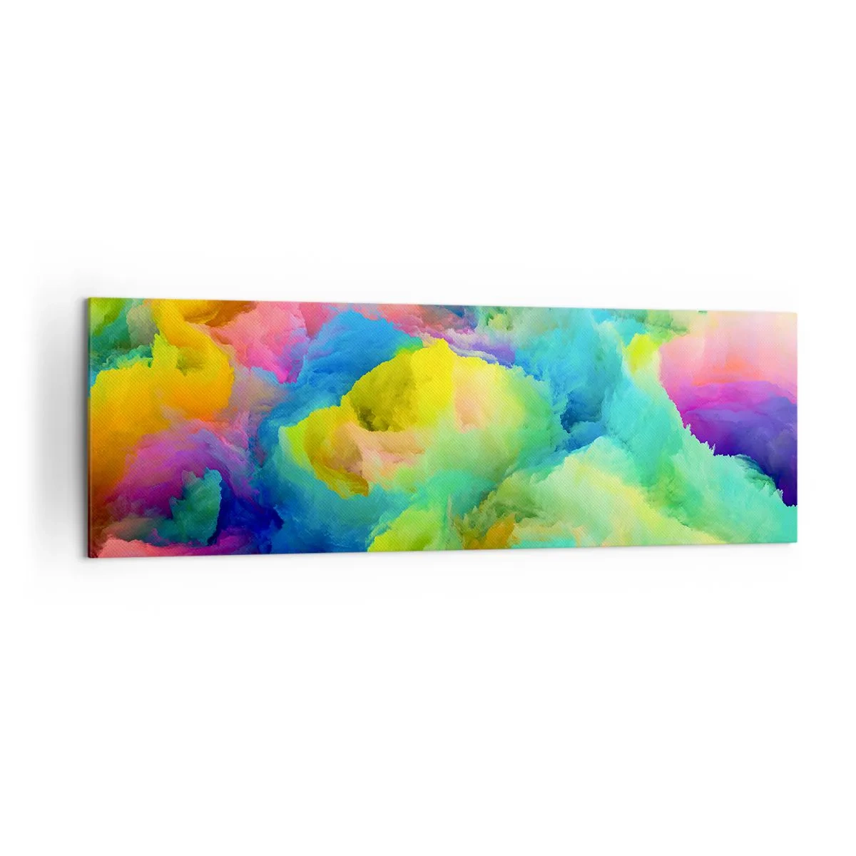 Tablou pe pânză - Puf multicolor - 160x50 cm