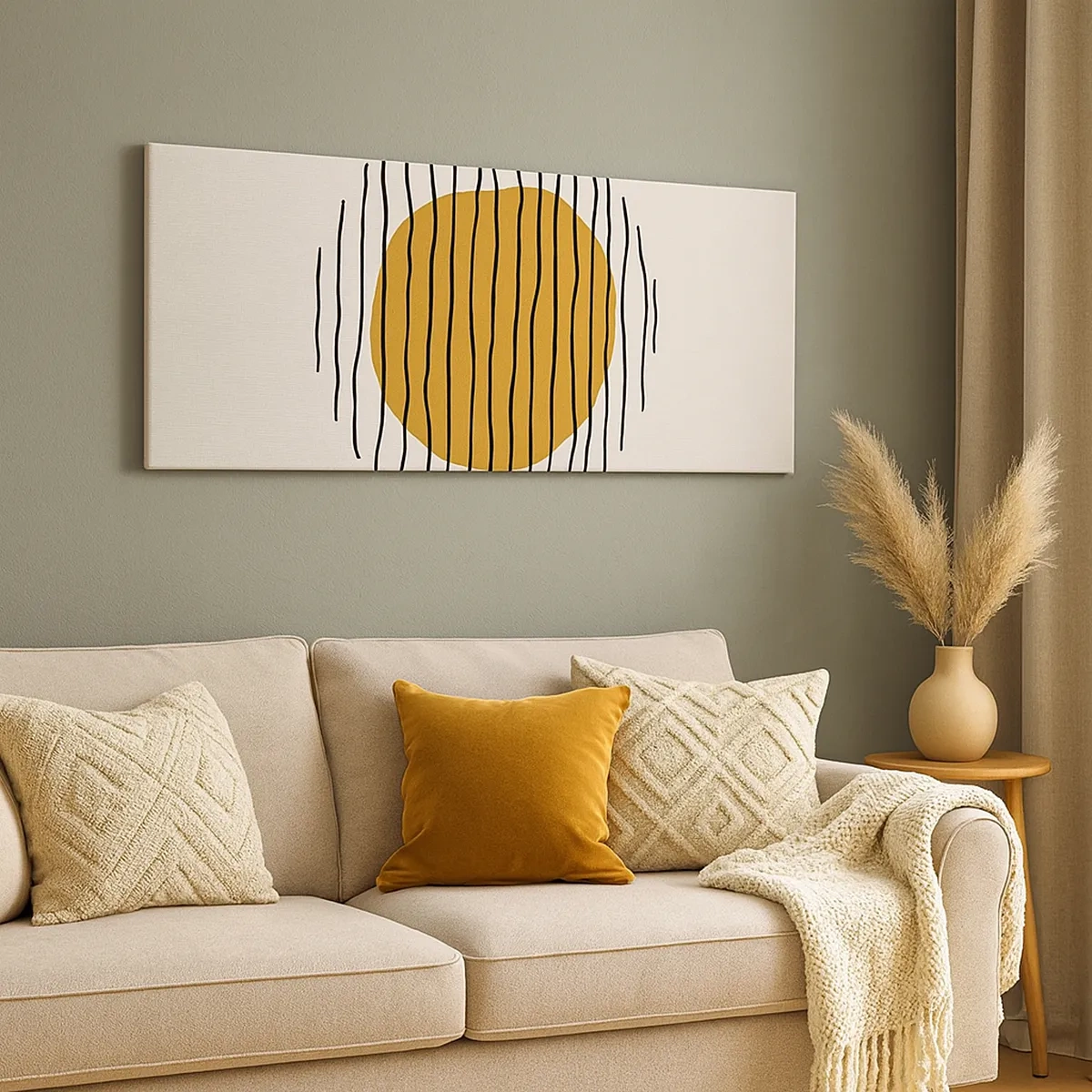 Tablou pe pânză - Abstracție tremurândă de căldură - 30x30 cm