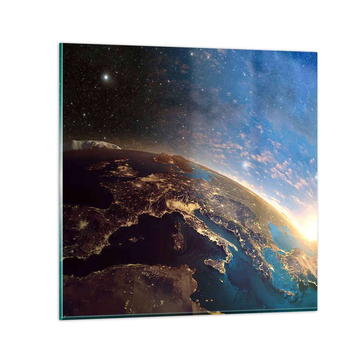 Tablou pe sticlă - Să ne privim de la distanță - 60x60 cm