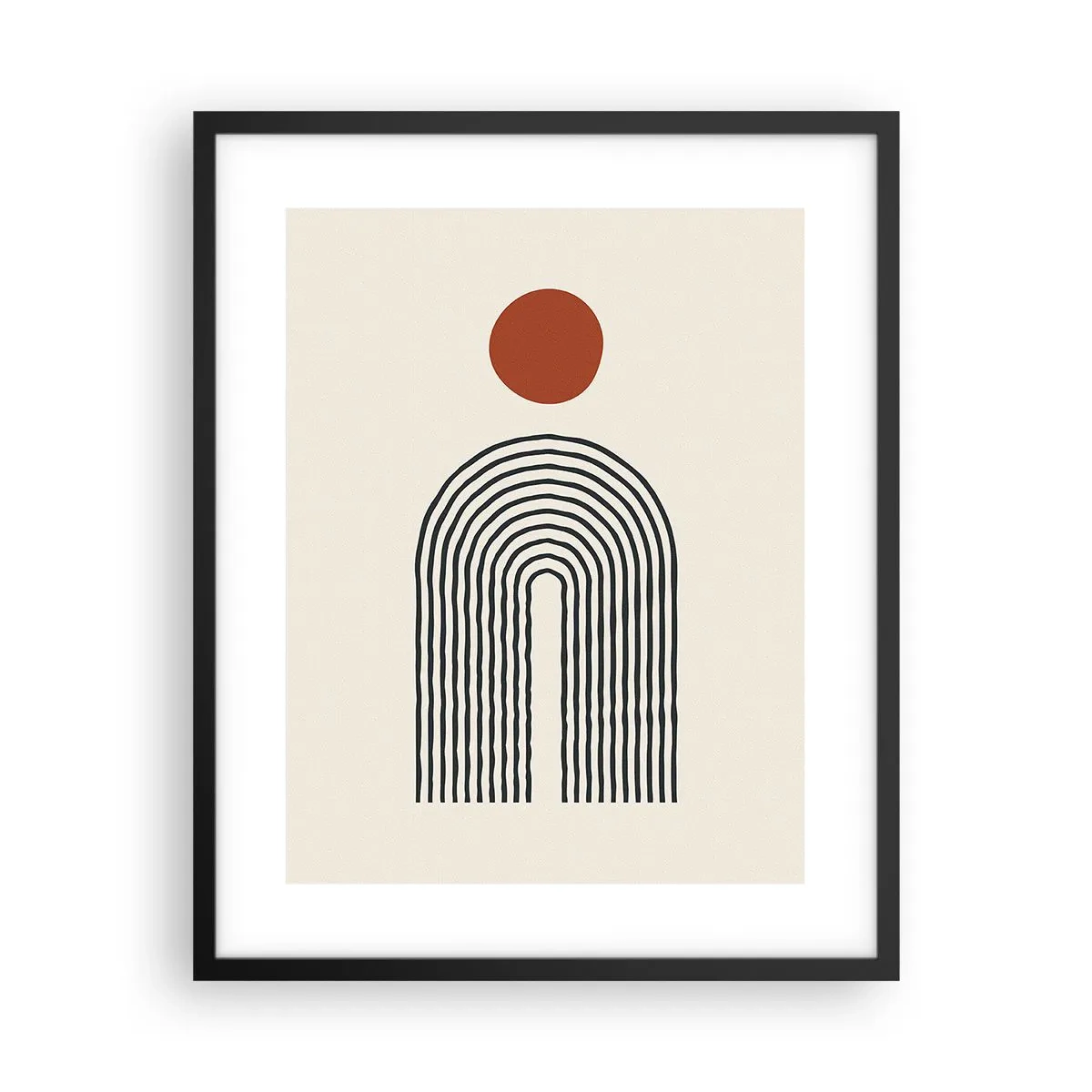 Poster în ramă neagră - Magnetismul formelor și al culorilor - 40x50 cm
