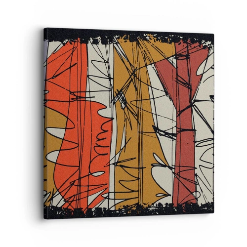 Tablou pe pânză - Compoziție spontană - 30x30 cm