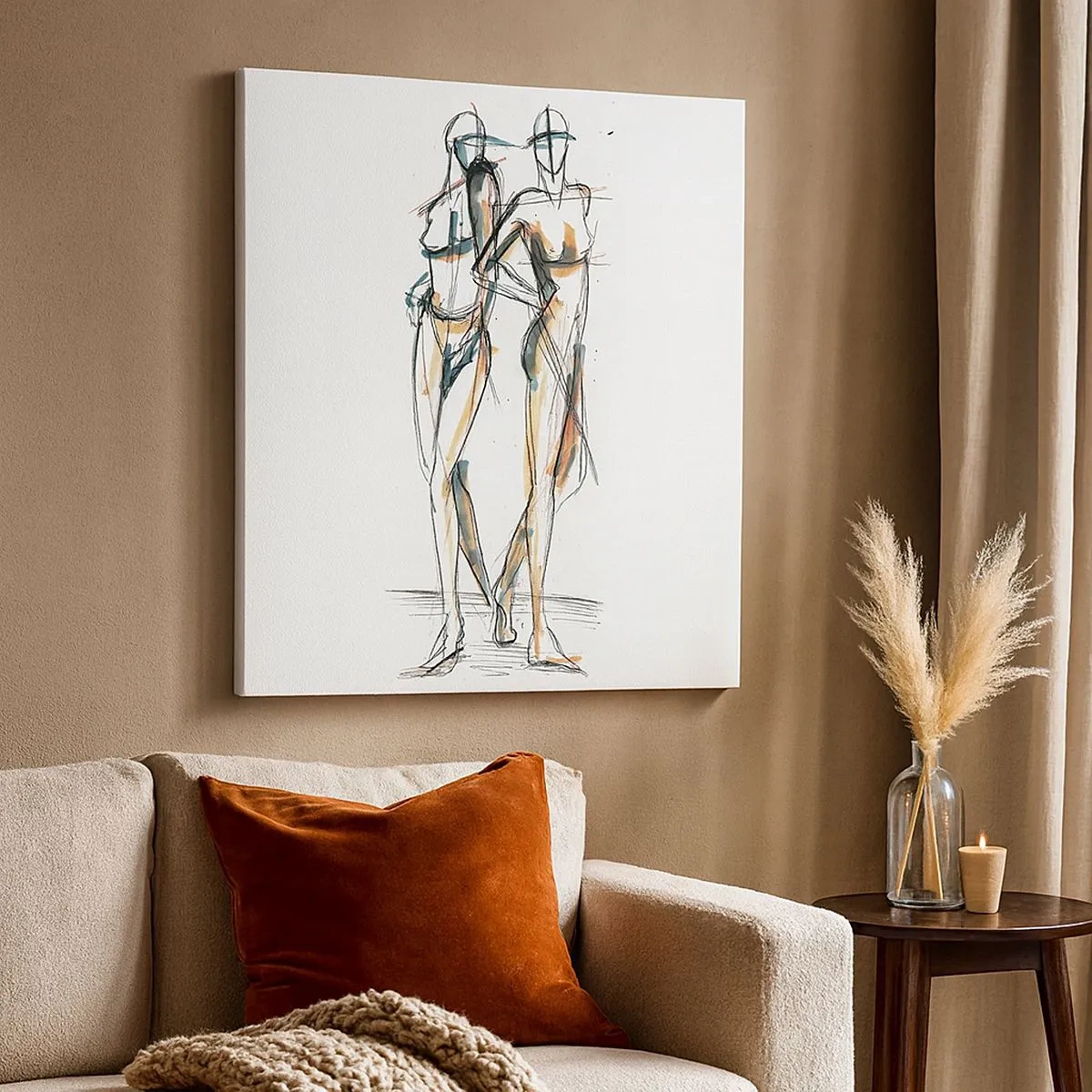 Tablou pe pânză - Un studiu de farmec - 30x30 cm