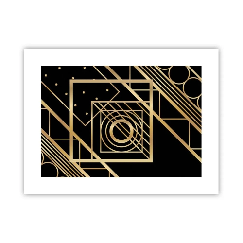 Poster - Geometrie de aur - 40x30 cm