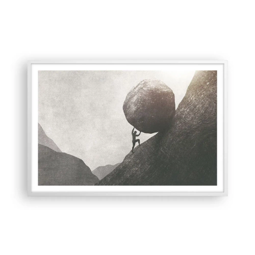 Poster în ramă albă - Cred, în ciuda așteptărilor - 91x61 cm