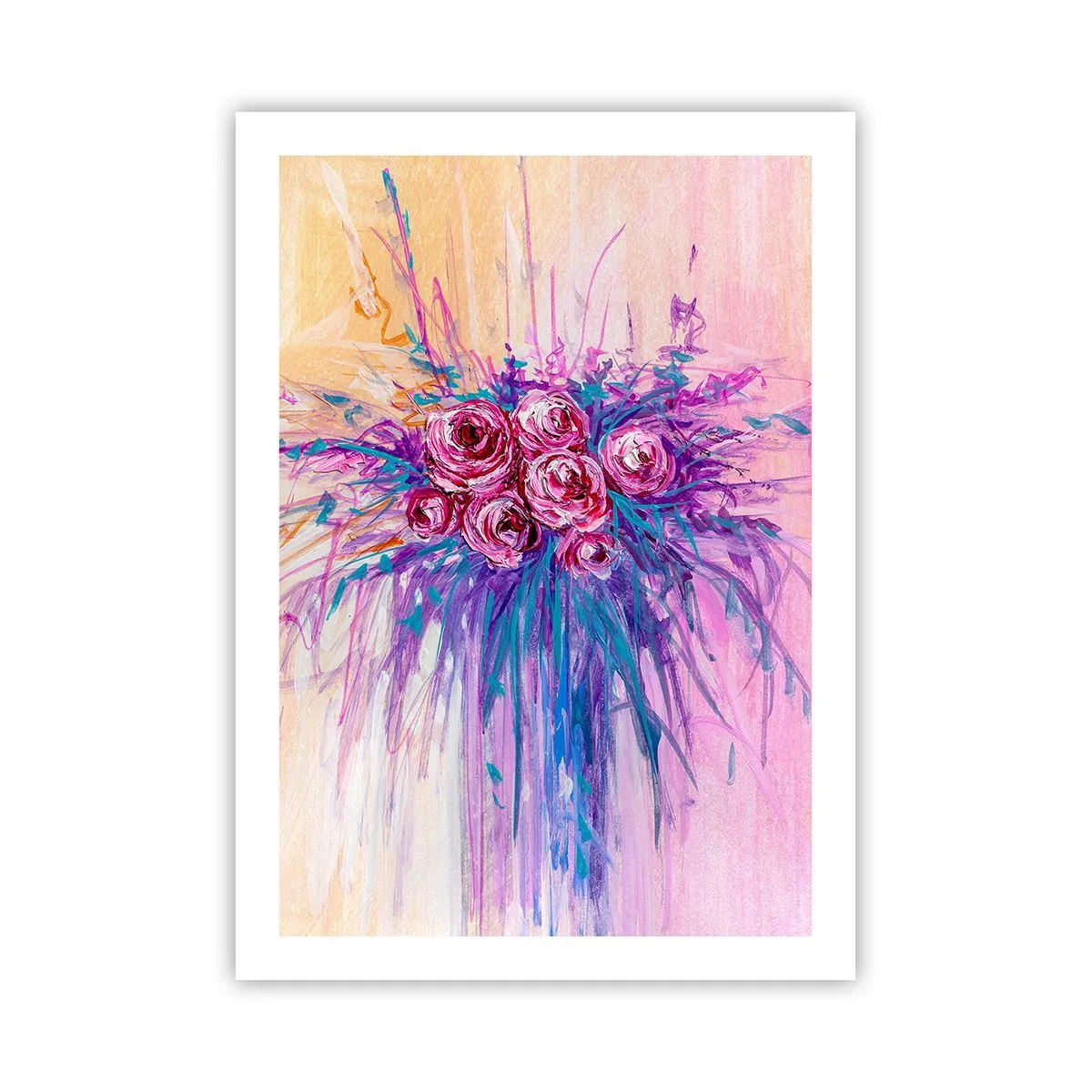 Poster - Fântână de trandafiri - 50x70 cm