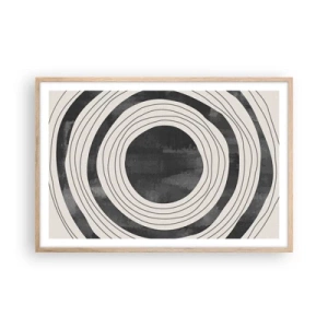Poster în ramă de stejar deschis - Direct la subiect - 91x61 cm