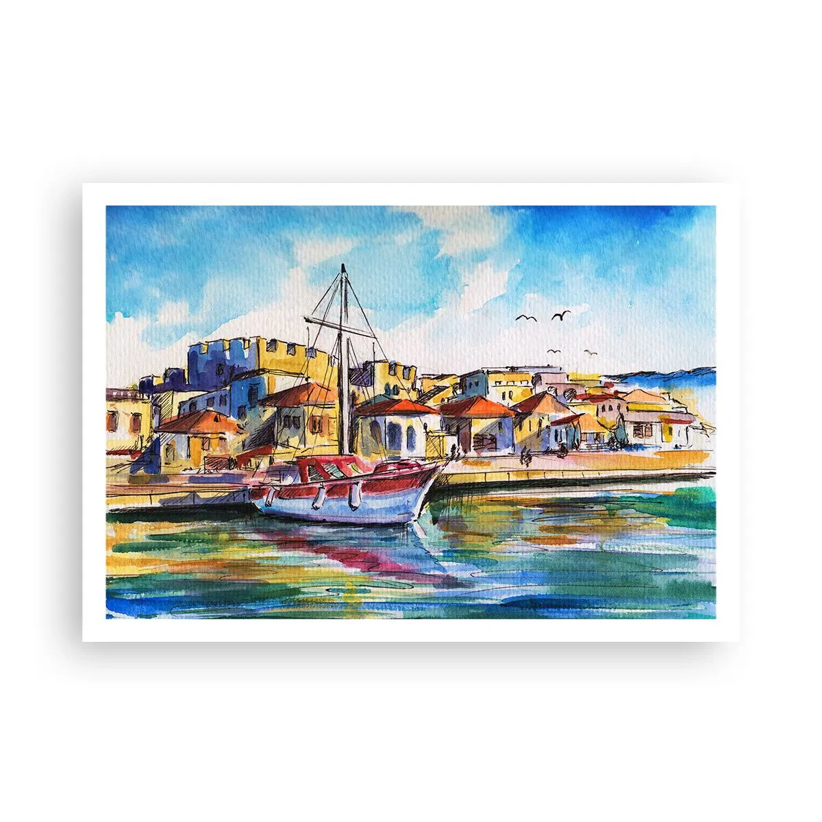 Poster - Curcubeu după-amiază - 100x70 cm