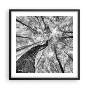 Poster în ramă neagră - Cursa spre lumină - 50x50 cm