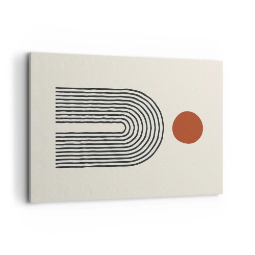 Tablou pe pânză - Magnetismul formelor și al culorilor - 100x70 cm