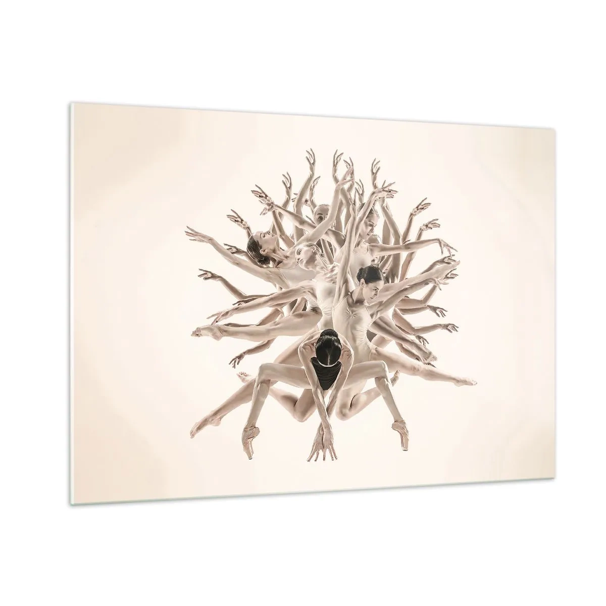 Tablou pe sticlă - Înflorirea în dans - 100x70 cm