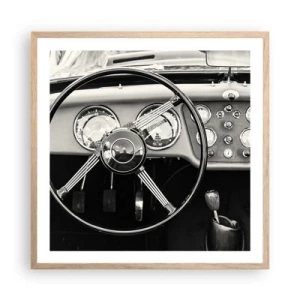 Poster în ramă de stejar deschis - Visul unui colecționar - 60x60 cm