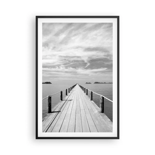 Poster în ramă neagră - Ce zici de o călătorie... - 61x91 cm