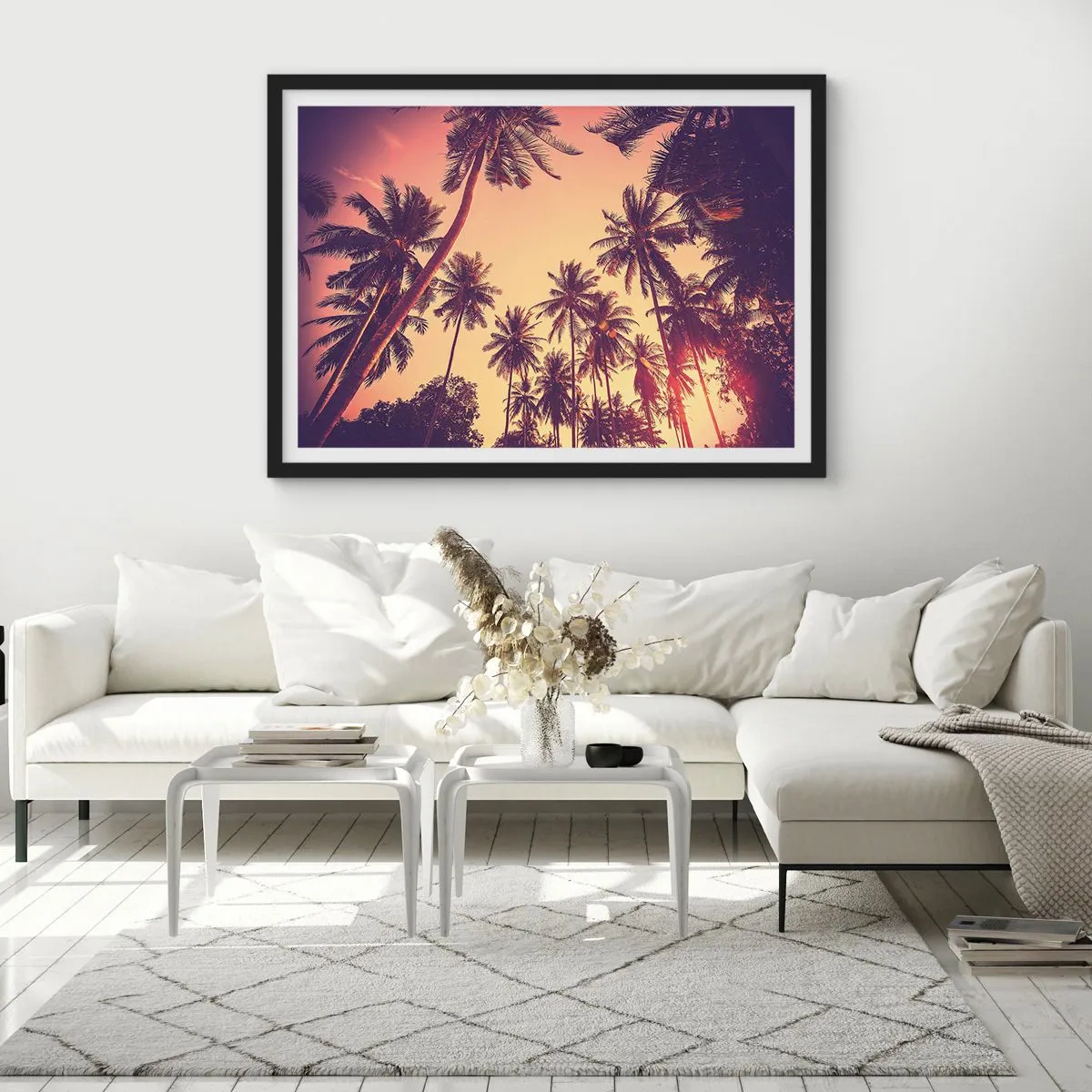 Poster în ramă neagră - Variație tropicală - 70x50 cm