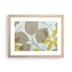 Poster în ramă de stejar deschis - Compoziție în plin soare - 40x30 cm