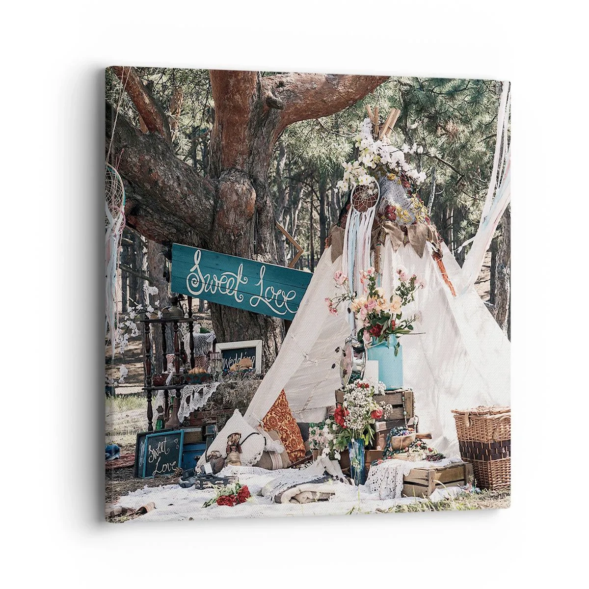 Tablou pe pânză - Make love… - 40x40 cm