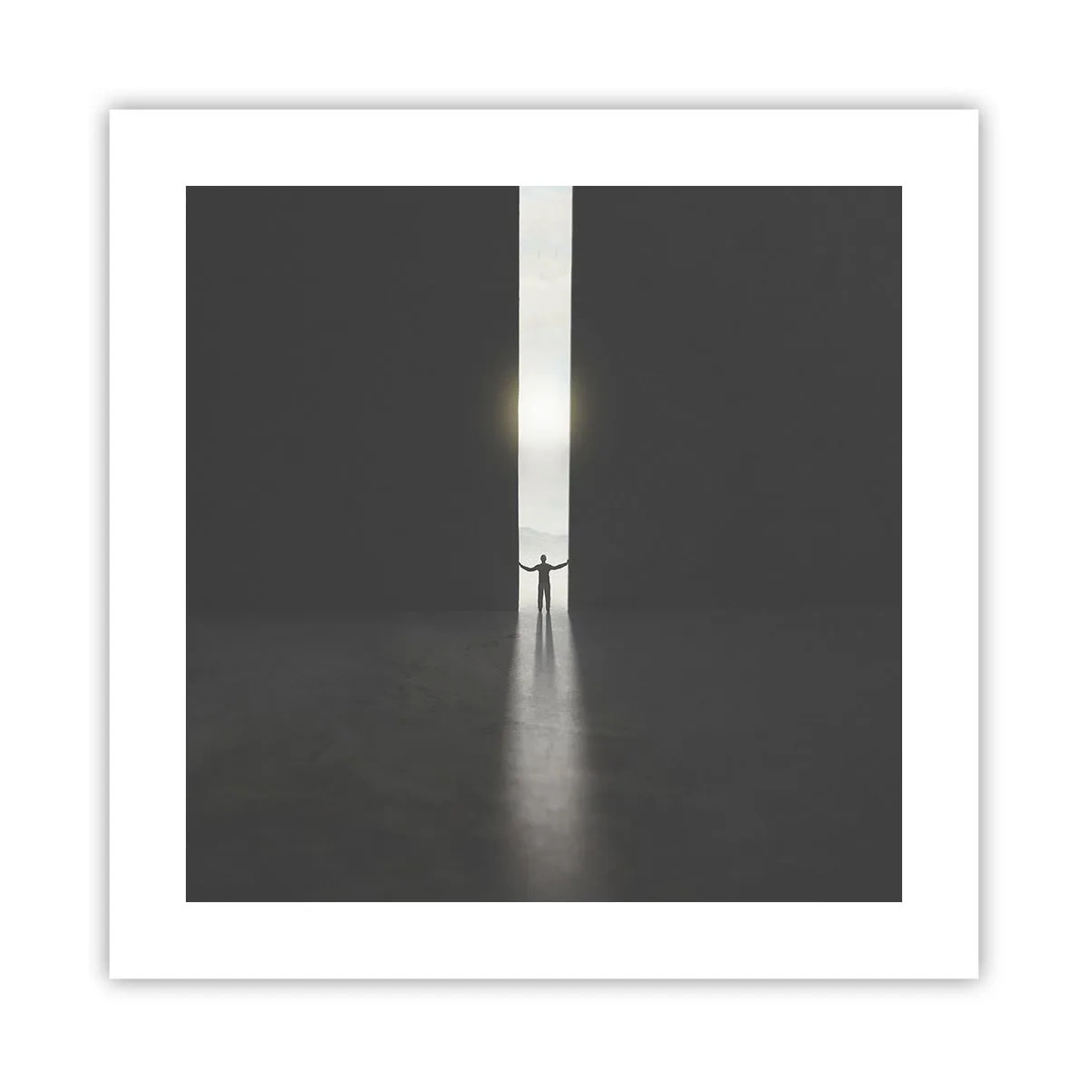 Poster - Un pas spre un viitor luminos - 40x40 cm