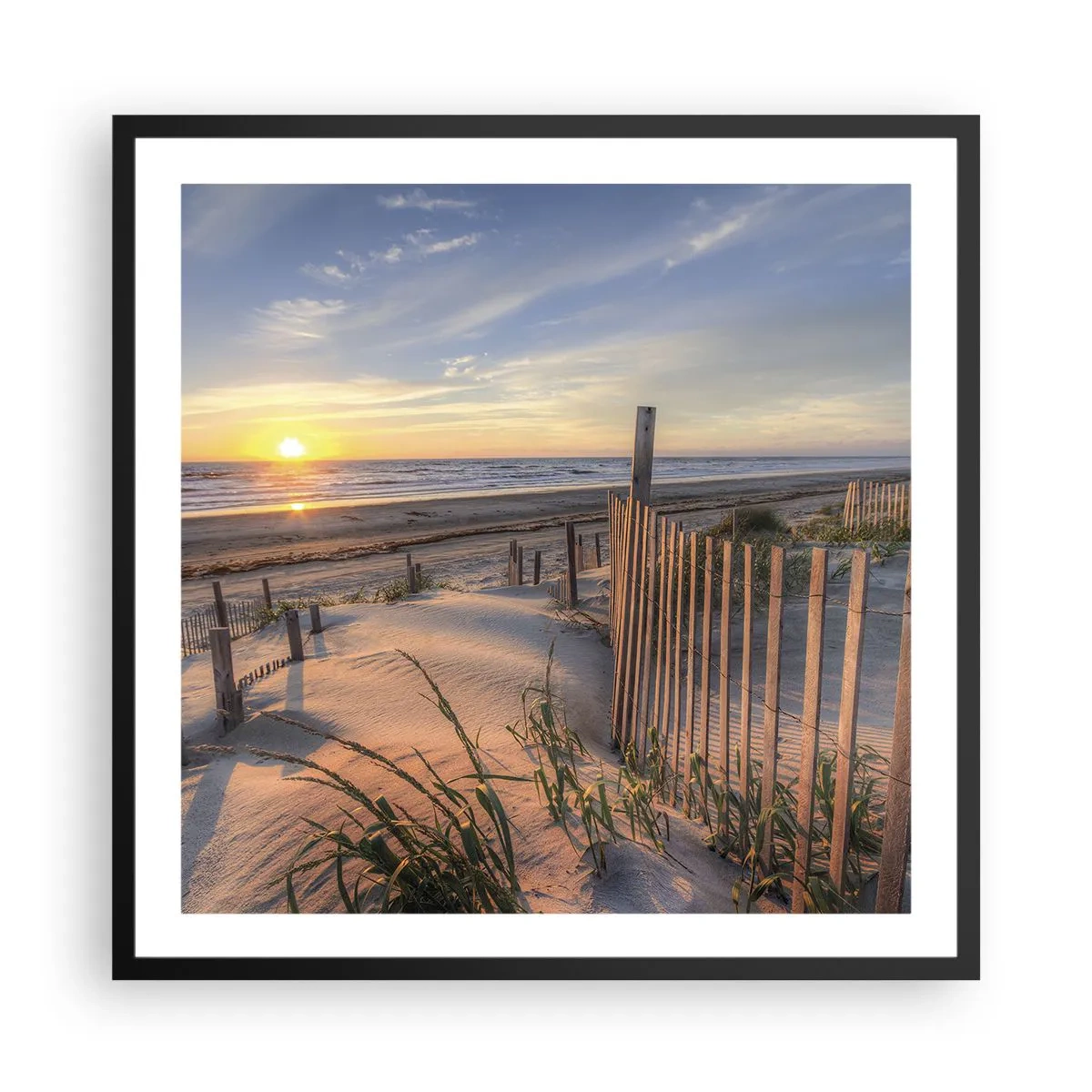 Poster în ramă neagră - Strălucirea și umbra vântului - 60x60 cm