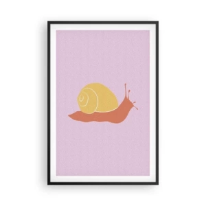 Poster în ramă neagră - Nu e nicio grabă - 61x91 cm